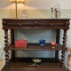 Console or turned wooden service table
