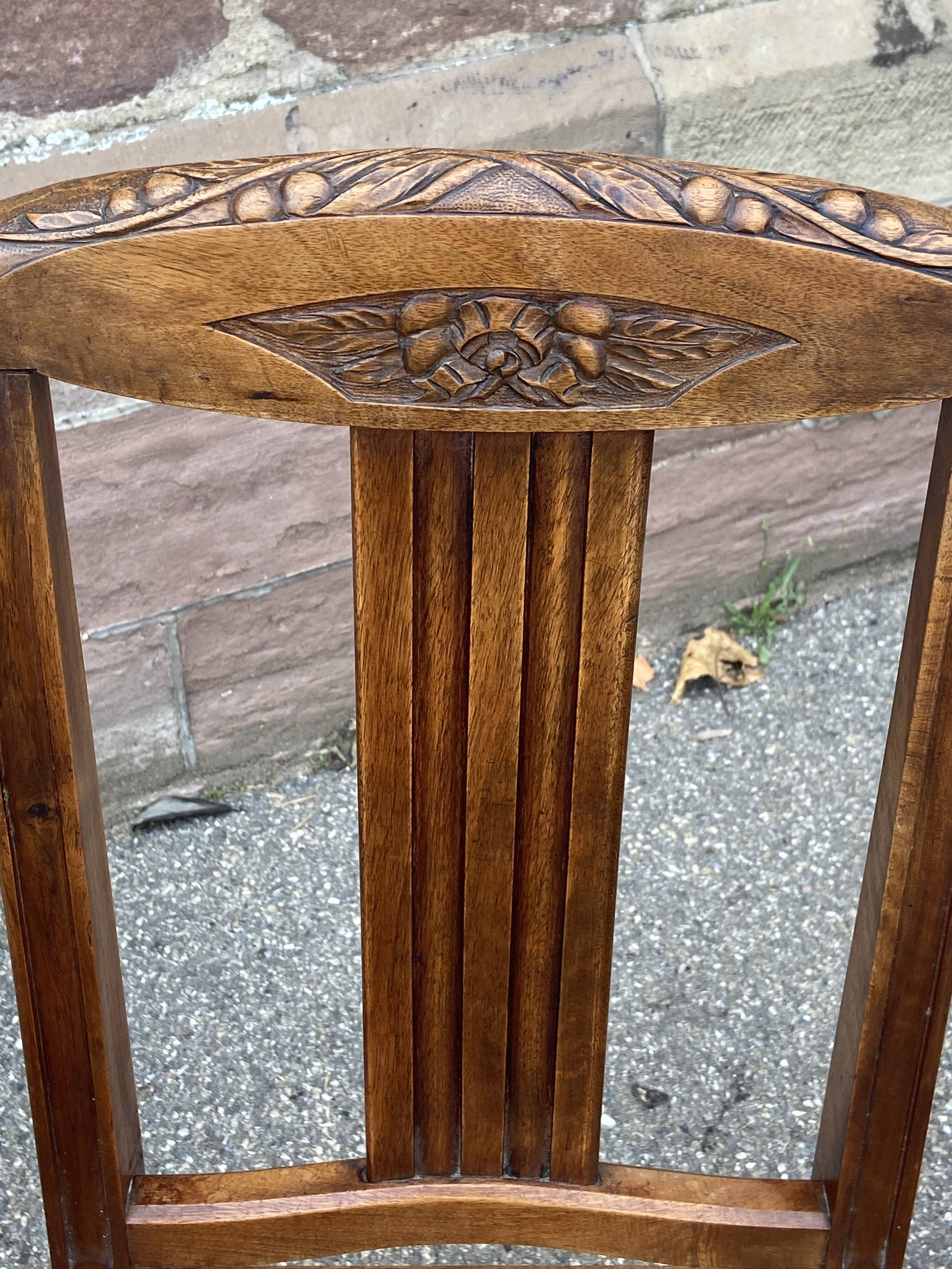 4 Art Deco dining chairs