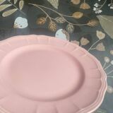 6 pink dessert plates