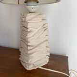 Brutalist stone lamp