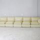 Set of 5 leather armchairs, France 80