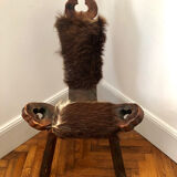 Brutalist tripod chair