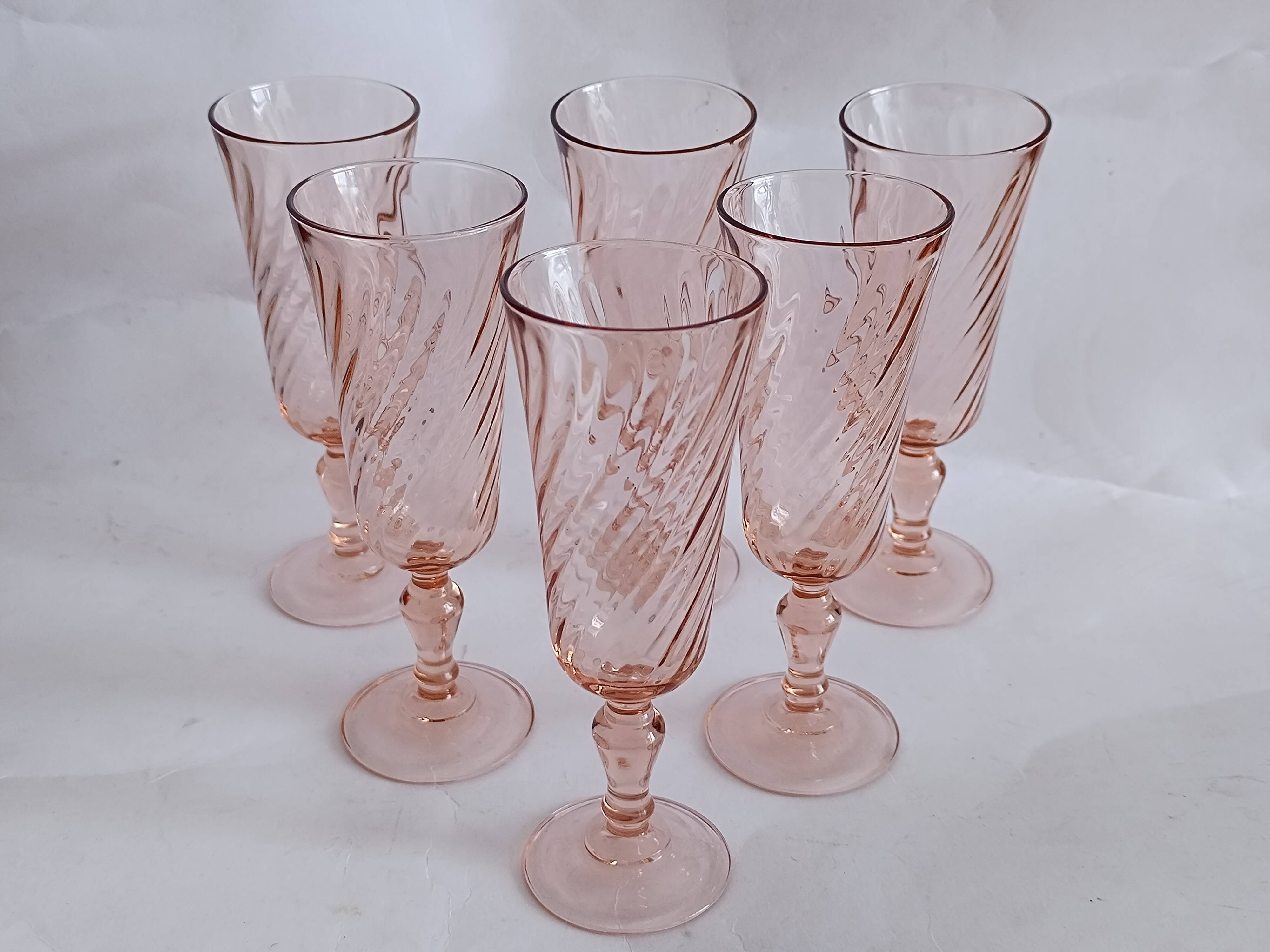 Luminarc Rosaline champagne flutes