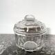 Art Deco molded glass sugar bowl
