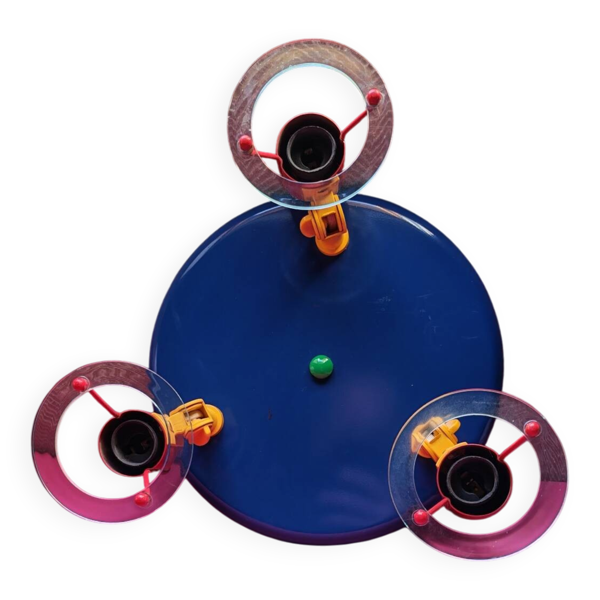 Vintage Ceiling Light "Fischer Leuchten" Multicolour Memphis Style - Year