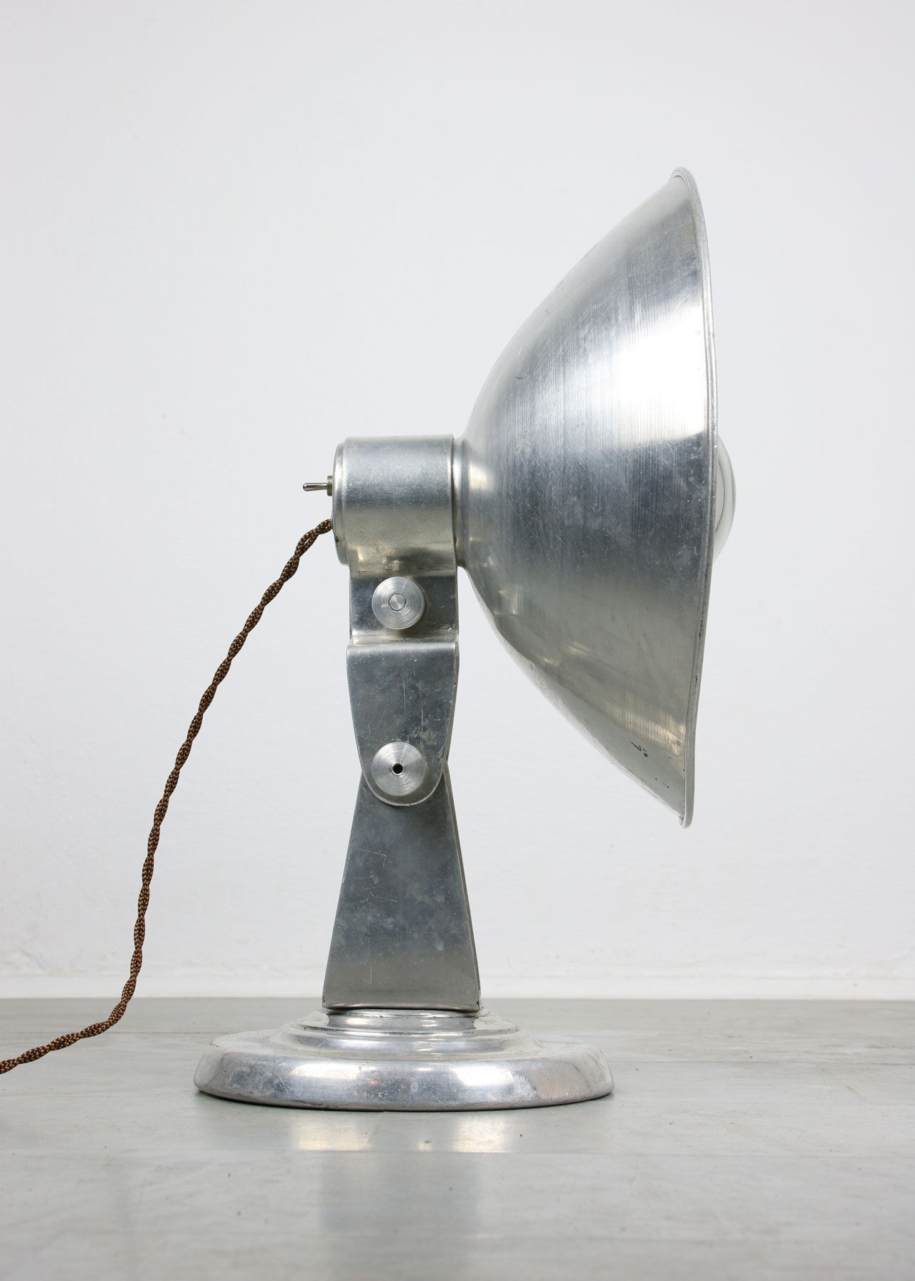 Mid-century Aluminium Adjustable Table Lamp, 50s