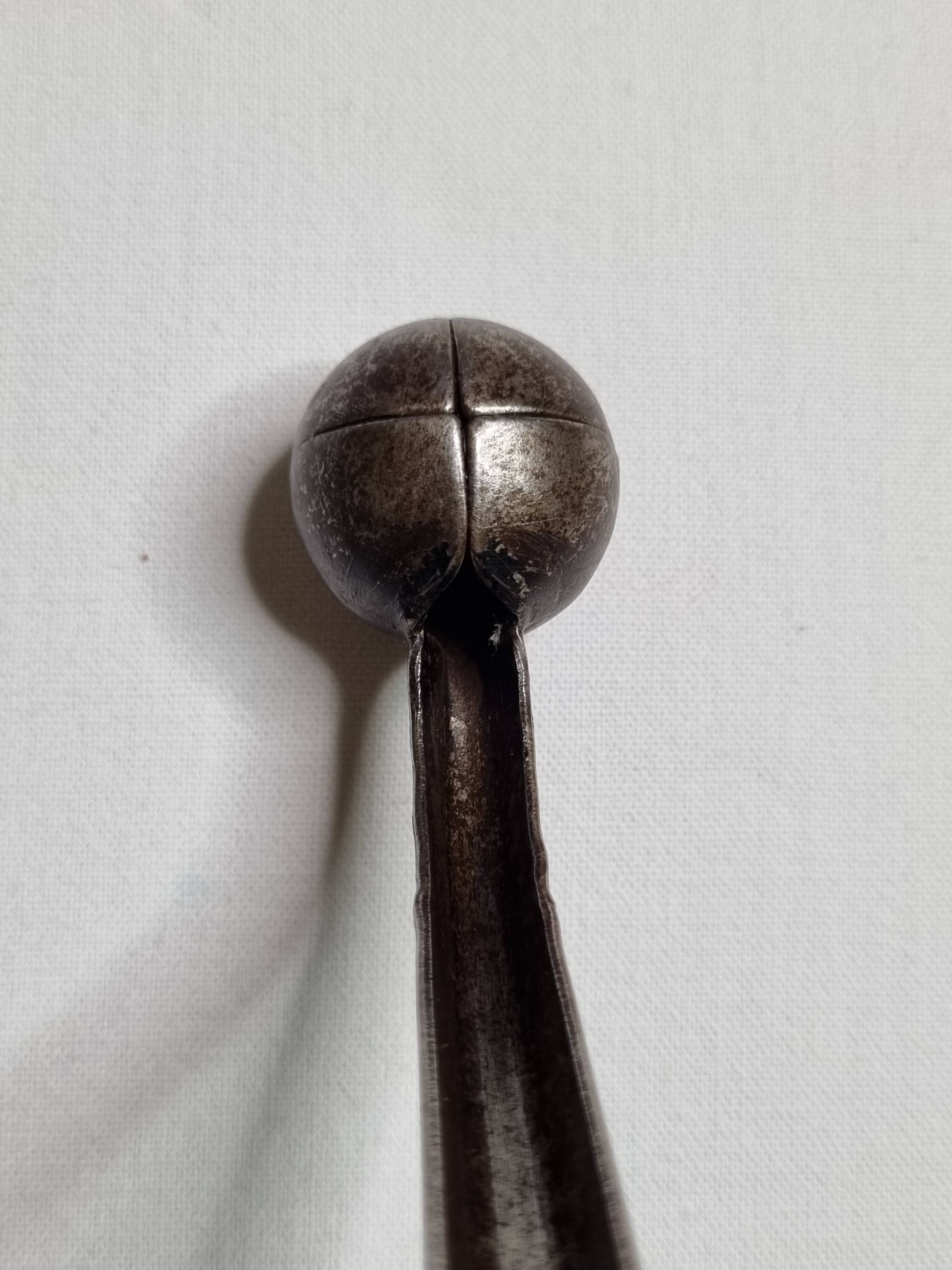 School wall coat rack, old, 3 hooks, 80 cm