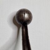 School wall coat rack, old, 3 hooks, 80 cm