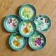 1922 KG Lunéville Badonviller barbotine fruit plates
