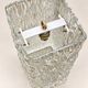 Vintage Kalmar textured glass suspension light – 1960s-1970s