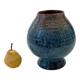 Accolay, Turquoise Ceramic Spinning Top Vase, 1960.