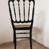 Black chair Napoleon III year, with gilding