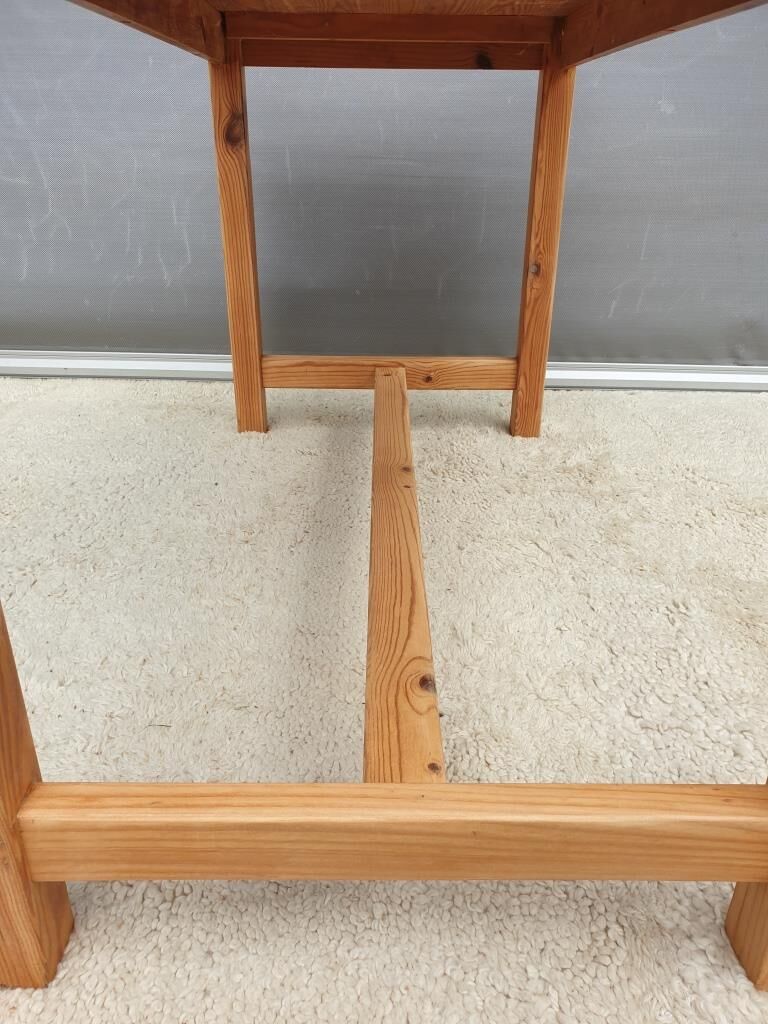 Mountain kitchen table in vintage pine 1970