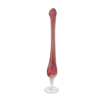 Soliflore in blown glass of art Eze