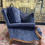 Sofa - Louis XV velvet style bench
