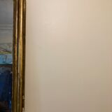 Ancien miroir doré Louis Philippe 130x85 cm