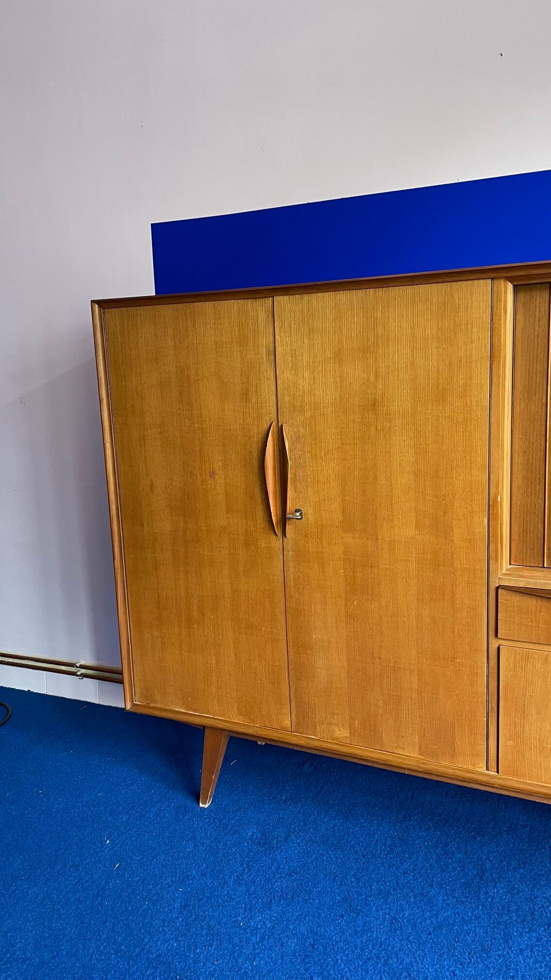 Highboard, living room furniture teak 60s vintage Danish