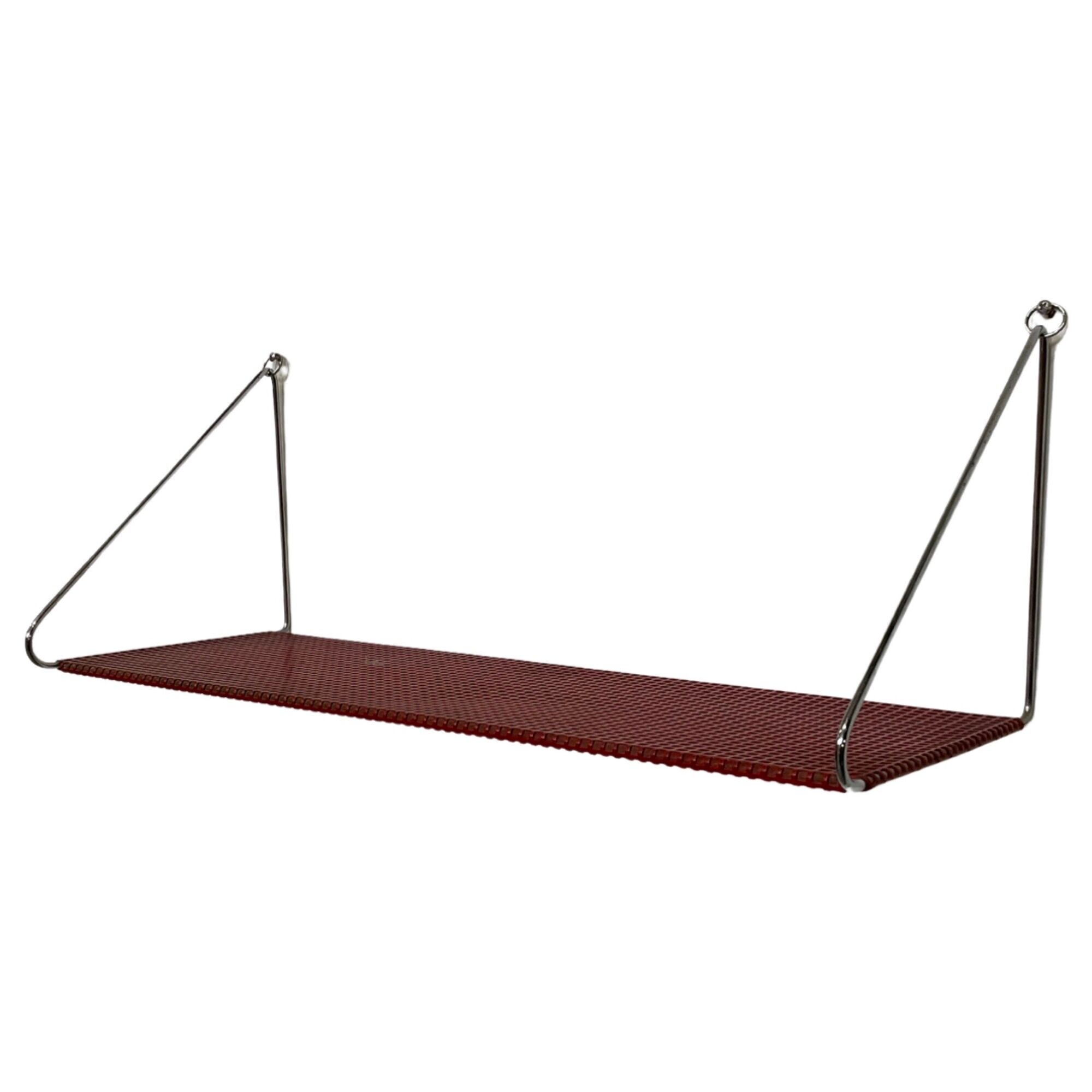 Wall rack 0  Pilastro by Tjerk Reijenga red perforated red wall rack 1960