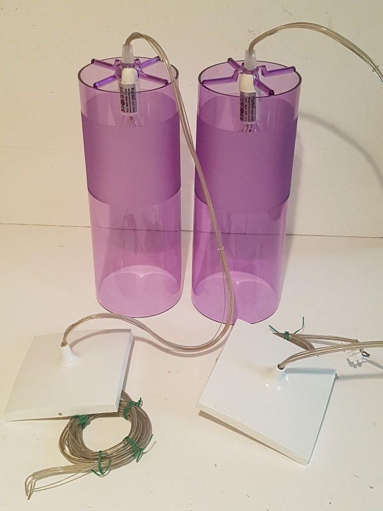 2 Easy Kartell suspension lamps