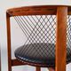 Niels Jorgen Haugesen String wood and leather chairs for Tranekaer, Denmark