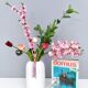White Ceramic Vase with Hand Painted Details by Ambrogio Pozzi,