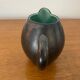 Old ST CLEMENT Ceramic Pitcher Black Green Interior 50's Vintage #B921