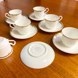 Villeroy & Boch 1960 porcelain coffee set of 6 cups and saucers