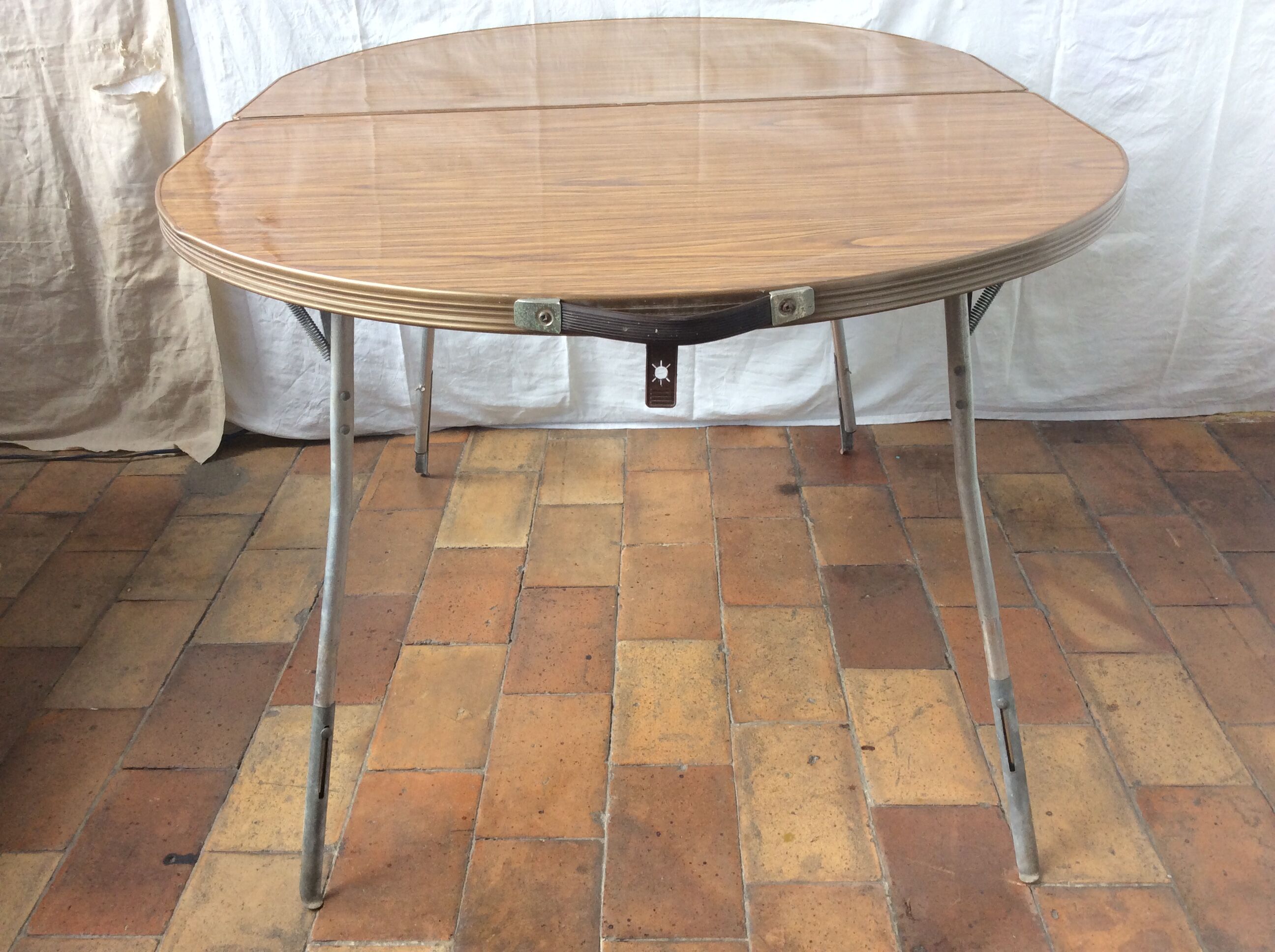 Vintage oval camping table