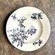 Shallow dish Lunéville in blue ironstone, service "Azalea"