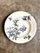 Shallow dish Lunéville in blue ironstone, service "Azalea"
