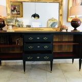 Grande Enfilade Noire 2 Portes 3 Tiroirs