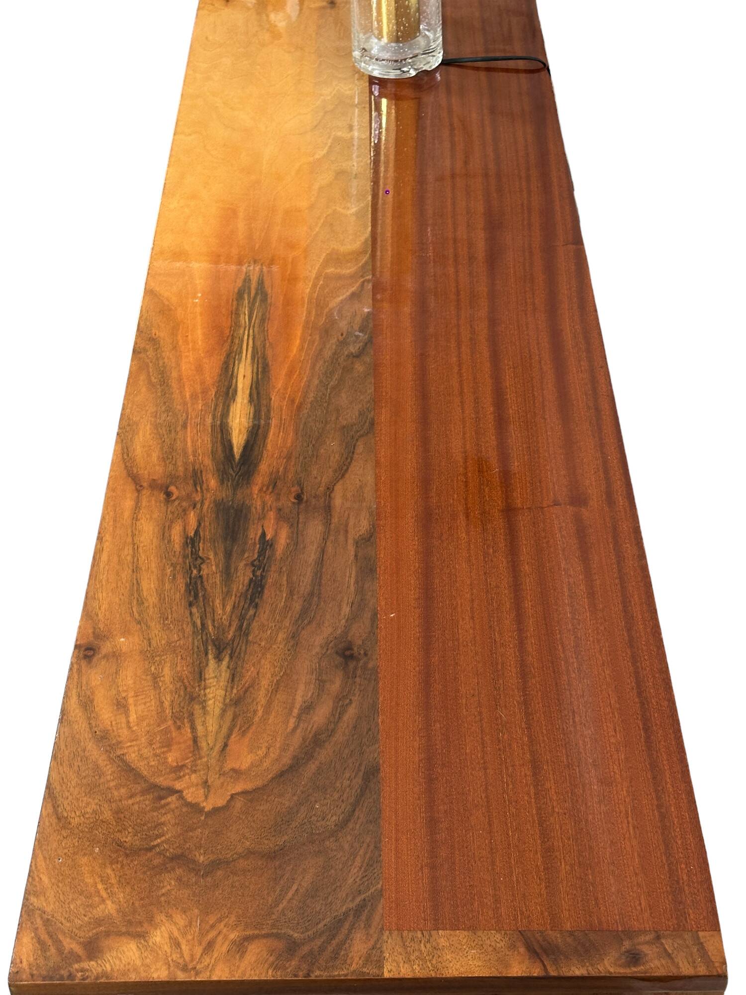 Violetta sideboard in walnut and mahogany, Piotrkowskie Fabryki Mebli, Poland, 1960.