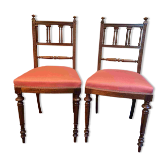 Pair of 19th century Napoleon III rosewood chairs