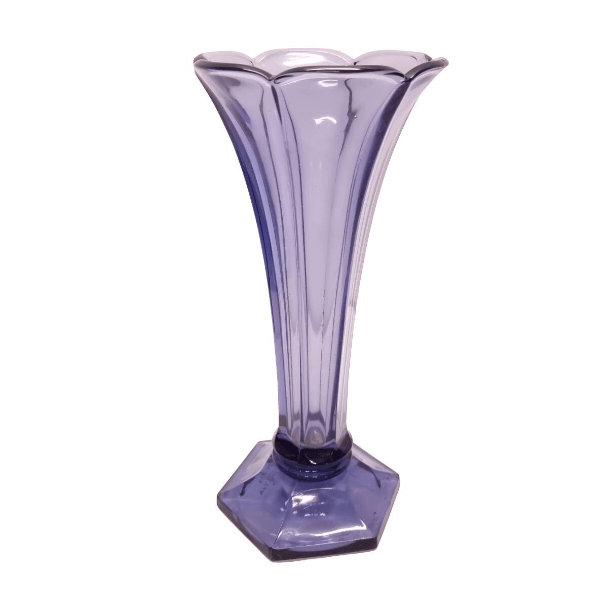 Art Deco vase Val Saint Lambert lilac