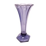 Art Deco vase Val Saint Lambert lilac