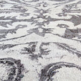 Oriental overdyed vintage persian area rug handmade wool carpet- 200x290cm