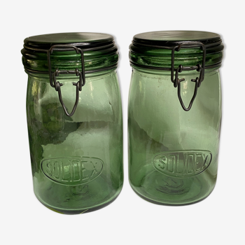 Pair of Solidex jars