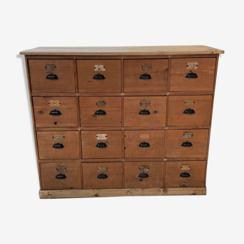 Meuble de métier en pin 1900