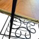Vintage metal floor shelf / multi-level display / side table