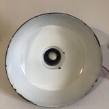 Set of 2 black enamelled bowls