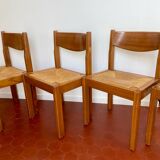 Set of 4 elm chairs