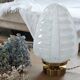 Table lamp globe glass of clichy