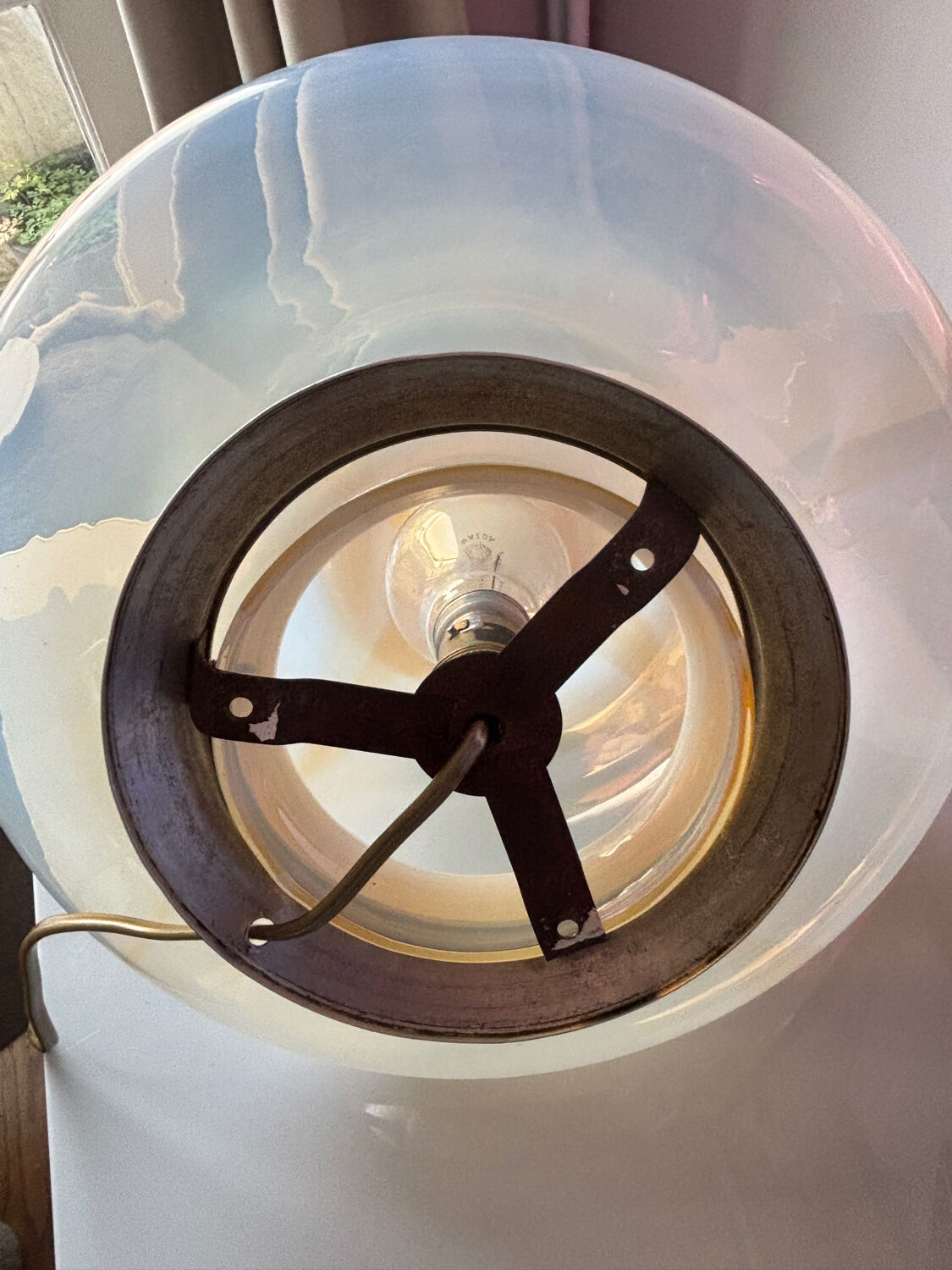 Vintage Murano glass table lamp