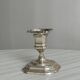 Small antique metal candle holder