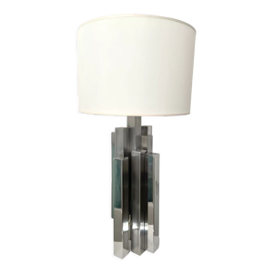 Lampe sculpture acier