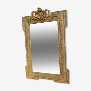 Miroir Napoléon III doré