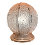 Vintage polished glass table lamp