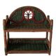 Vintage wicker wall shelf