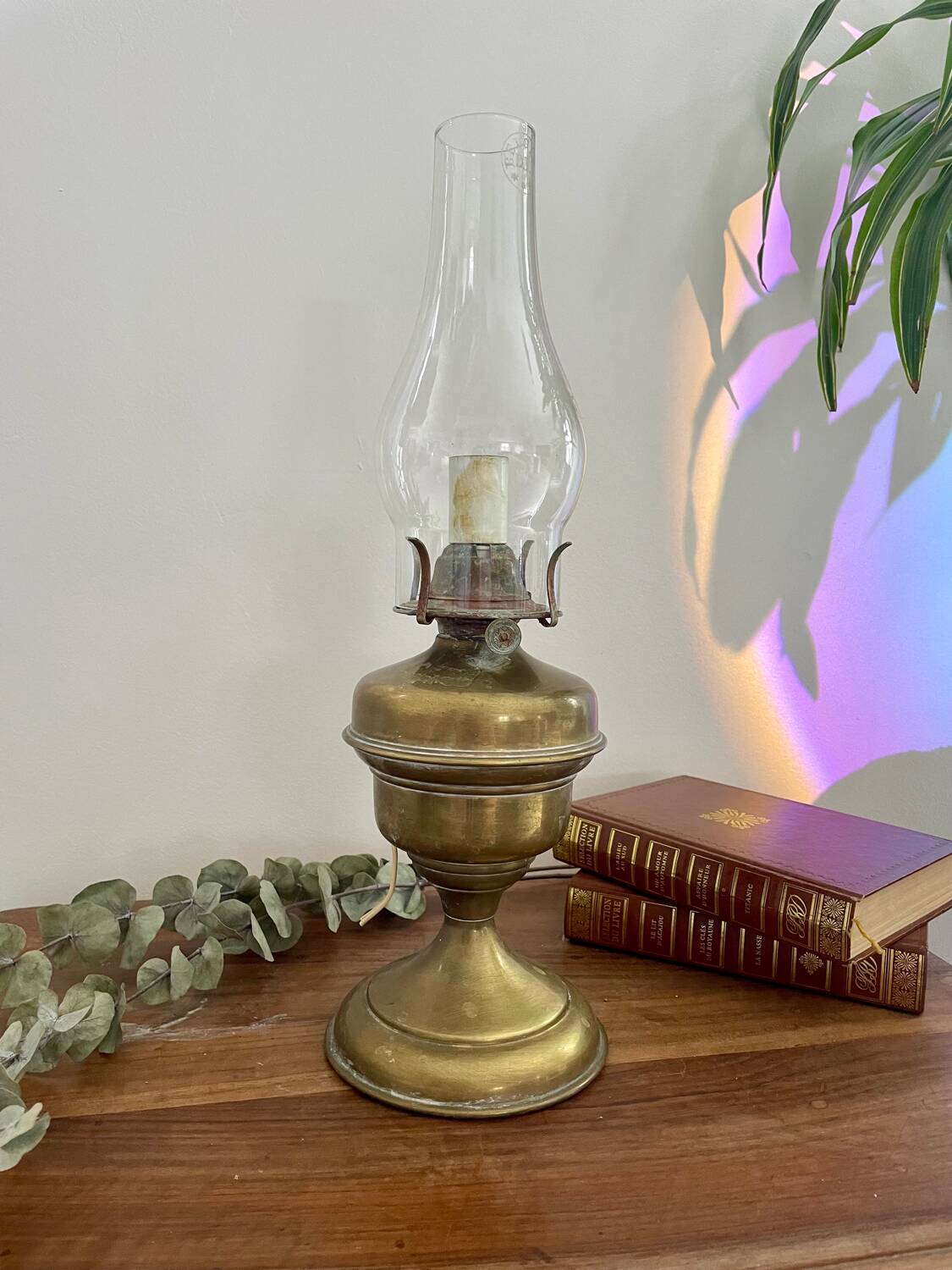 Vintage golden lamp