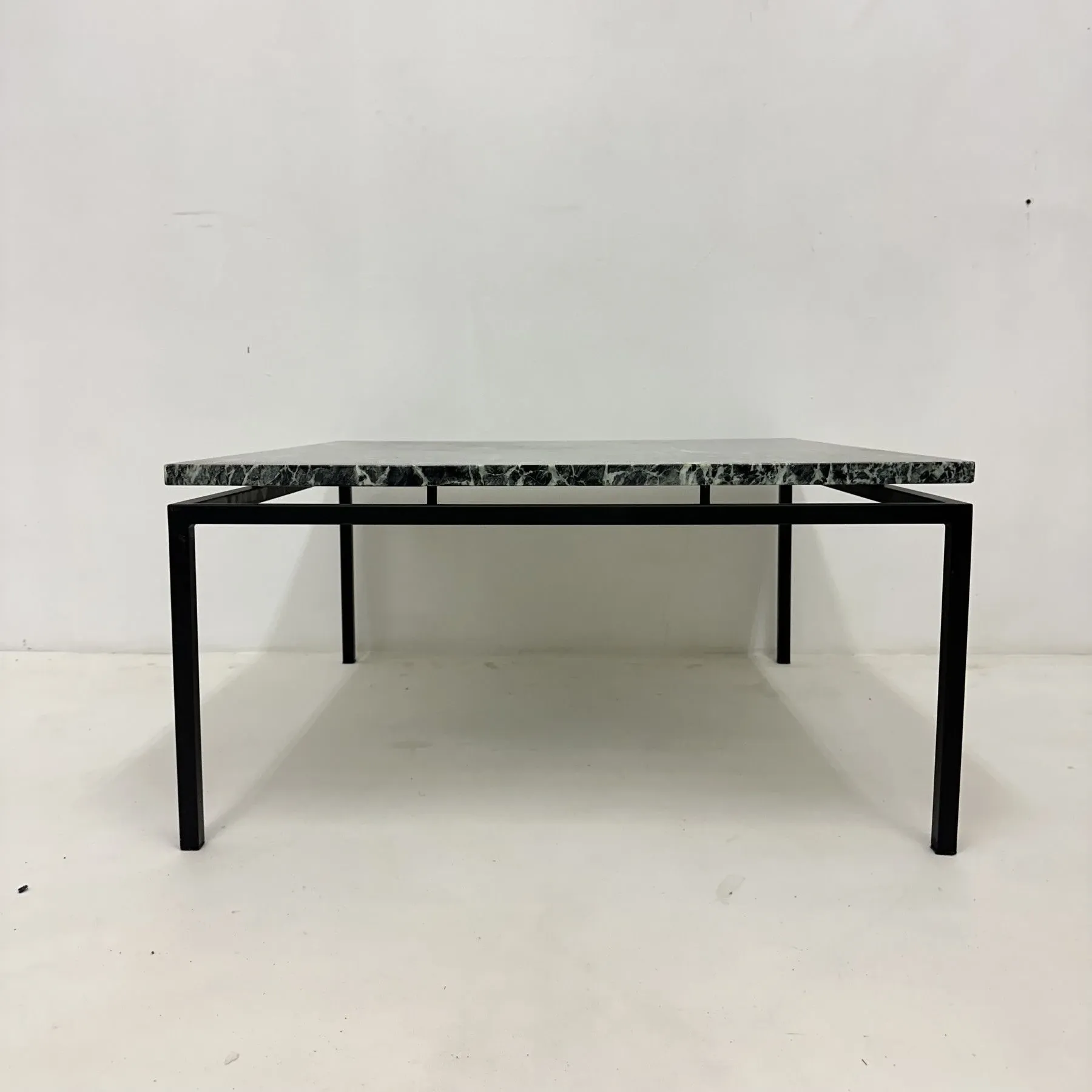 Mid-century modern green marble coffee table, 1970s